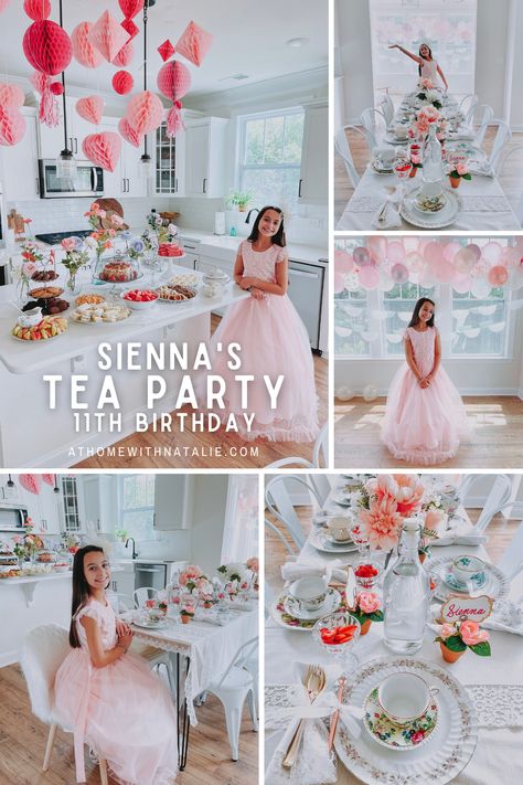 Princess High Tea Party Birthday, Five Year Old Tea Party Birthday, 6th Birthday Tea Party, Garden Tea Party Birthday Kids, Tea Party Birthday Food Ideas, Tea Party Birthday Decor, Tea Party Food Ideas For Kids, Kid Tea Party Birthday, Tea Party For Kids Ideas