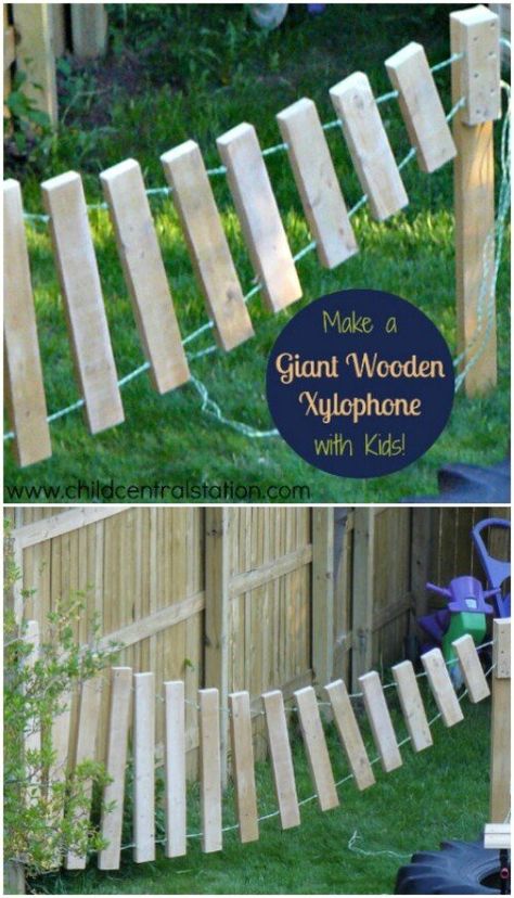 35 Ridiculously Fun DIY Backyard Games That Are Borderline Genius - DIY & Crafts Outdoor Xylophone, Backyard Games Kids, Patio Games, Cool Playgrounds, Backyard Kids Play Area, Outdoor Fun For Kids, Outdoor Play Areas, Garden Games, School Playground