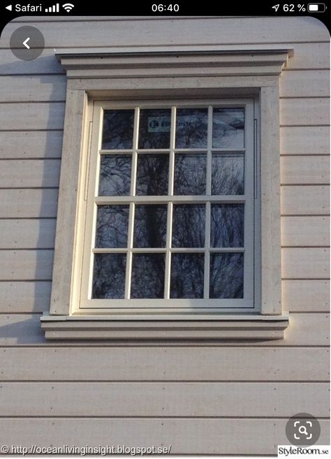 Outdoor Window Trim, Exterior Window Molding, Front Window Design, Window Moulding, Window Trims, Wooden Window Design, Ocean Living, Modern Window Design, House Front Wall Design