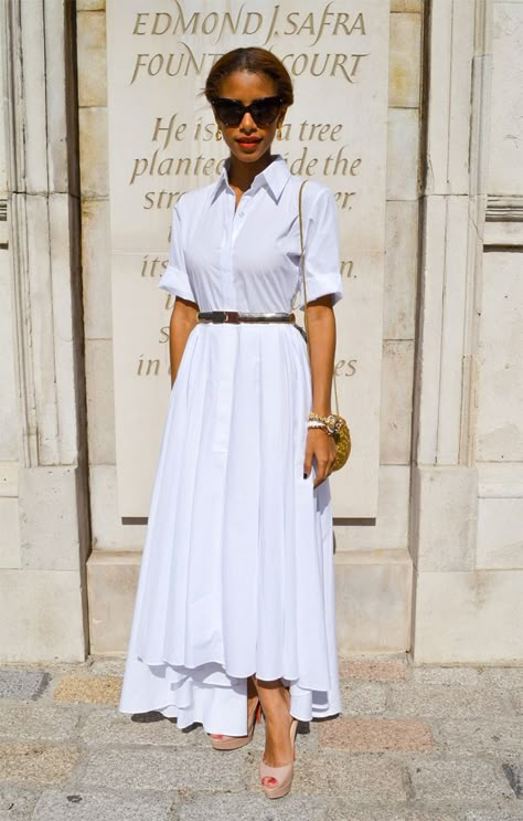 Dress Paris, London Fashion Weeks, Gorgeous Outfits, Outfits Classy, Clothing Stores, White Shirt Dress, Classic Outfits, Shirtdress, Looks Style