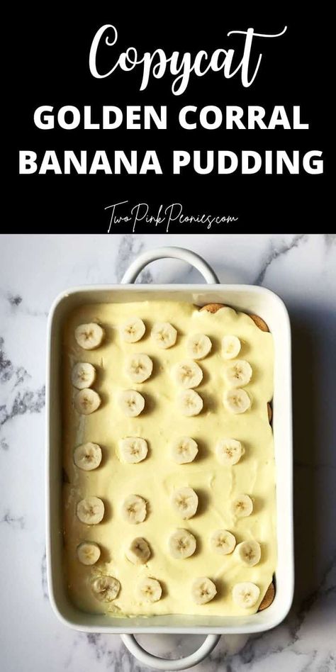 Golden Corral Banana Pudding Recipe, Golden Corral Bread Pudding Recipe, Banana Pudding Easy, Banana Pudding Desserts, Golden Corral, Banana Pudding Recipe, No Bake Recipe, Dessert Restaurants, Banana Bread Cookies