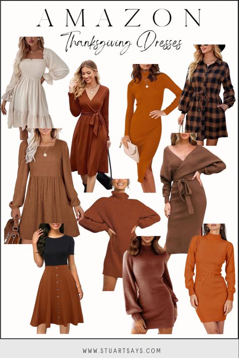 Amazon dresses for thanksgiving Amazon Thanksgiving Outfit, Thanksgiving Dresses For Women, Thanksgiving Dress Outfit, Thanksgiving Outfit Aesthetic, Fall Thanksgiving Outfits, Dresses For Thanksgiving, Thanksgiving Outfit Dresses, What To Wear For Thanksgiving, Thanksgiving Dresses