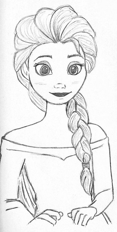 Elsa from Frozen, my tribute to the last wonderful Disney movie Disney Princess Sketches, Frozen Drawings, Princess Sketches, Elsa From Frozen, Disney Character Drawings, Easy Disney Drawings, Disney Drawings Sketches, Desen Realist, Couple Drawing