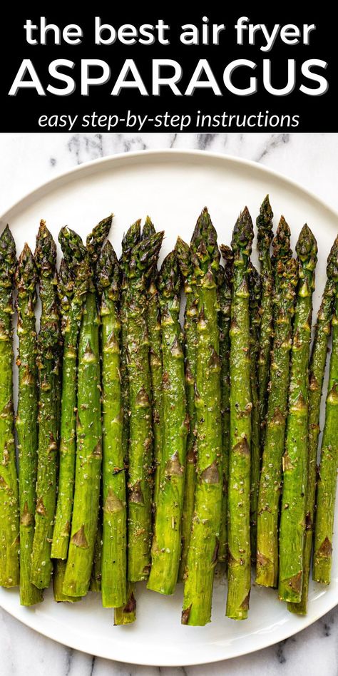 Air Fryer Asparagus Recipes Healthy, Asparagus In Airfryer, Roasted Asparagus Recipes Air Fryer, Asperigus Recipes Airfryer, Airfry Asparagus Recipes, Air Fry Asparagus Recipes, Air Fryer Asparagus Recipes Crispy, Roasted Asparagus Air Fryer, Asparagus Air Fryer Recipes