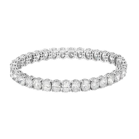 Daniella Design Oval Cut Diamond, Bracelet Crafts, Gia Certified Diamonds, Diamond Bracelets, Tennis Bracelet, Oval Cut, Diamond Bracelet, Platinum, Tennis