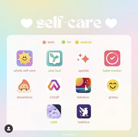 Self Care App, Self Care Apps, Aesthetic Apps Games, Suggested App, Ipad Essentials, Apps For Teens, Study Apps, Secret Websites, Ipad Hacks