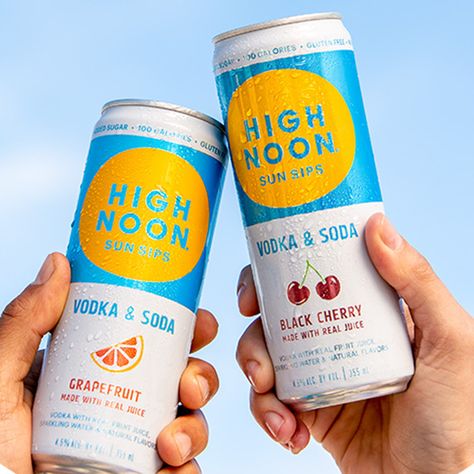 High Noon Sun Sips High Noon Aesthetic, High Noon Drink, Low Sugar Alcoholic Drinks, Drinks Photoshoot, 21st Paddle, Kelly Aesthetic, Low Calorie Alcoholic Drinks, Black Cherry Juice, Beer Pong Table Designs