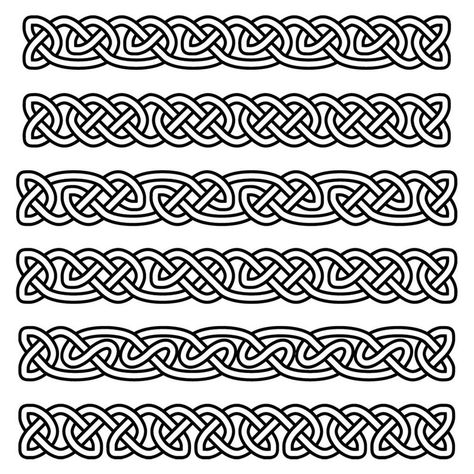 Celtic Borders Knotwork SVG Vector Files Collection 1 for | Etsy Celtic Knotwork Border, Celtic Patterns Border, Celtic Patterns Templates, Celtic Borders, Knotwork Border, Norway Tattoo, Mens Engraved Wedding Bands, Cosplay Crafting, Etching Patterns