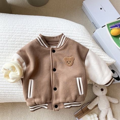 US $12.44 53％ Off | Toddler Infant Baby Boys Girls Clothes Cute Fleece Winter Warm Baby Jacket Casual Baseball Uniform Outerwear Kids Coat Toddler Outerwear, Baby Mode, Toddler Jacket, Boys And Girls Clothes, Baby Jacket, Kids Outerwear, Kids Coats, Baby Warmer, Baby Outfits