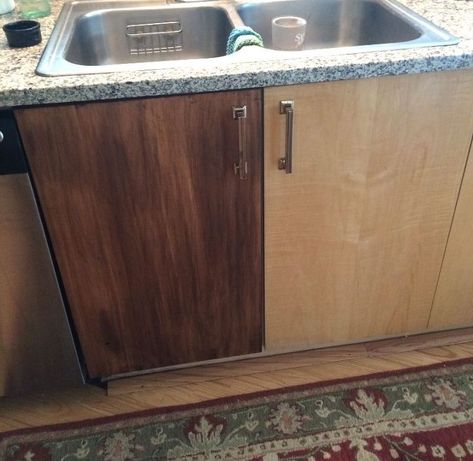 Stain Laminate Cabinets, Staining Kitchen Cabinets, Gel Stain Kitchen Cabinets, Gel Staining Cabinets, Gel Stains, Redo Kitchen Cabinets, Stained Kitchen Cabinets, Redo Cabinets, Cheap Kitchen Cabinets