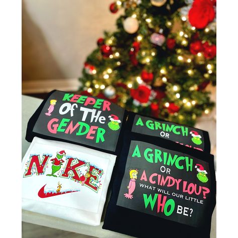 The Grinch Gender Reveal Ideas, Grinch Or Cindy Lou Gender Reveal, Grinch Themed Gender Reveal, Grinch Gender Reveal Ideas, Grinch Gender Reveal, Grinch Baby, Christmas Gender Reveal, Gender Reveal Baby Shower Themes, Baby Grinch