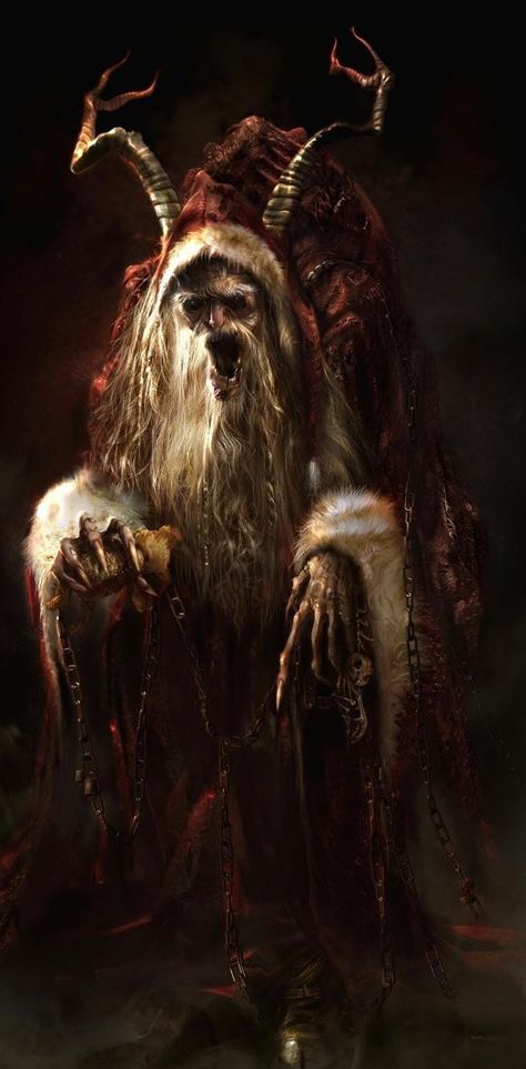 Krumpas Christmas, Christmas Horror Art, Krampus Movie, Halloween Creatures, Scary Christmas, Christmas Horror, Creepy Christmas, Dark Christmas, Fantasy Inspiration