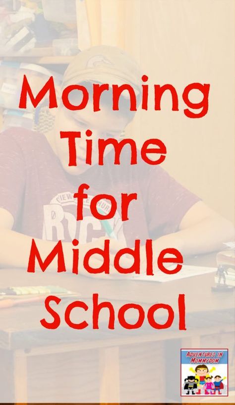 Middle School Morning Routine, Middle School Schedule, Middle School Homeschool, Online Homeschool Curriculum, Homeschool Middle School, Messy Life, School Morning, Online Homeschool, Morning Time