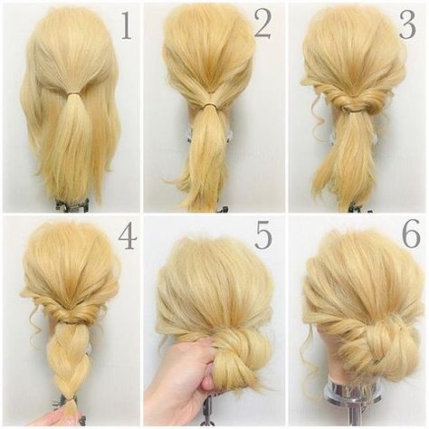 Sanggul Modern, Easy Work Hairstyles, Pinterest Hair, Peinados Fáciles Para Cabello Corto, Work Hairstyles, Penteado Cabelo Curto, Vintage Hairstyles, Hair Dos, Messy Bun