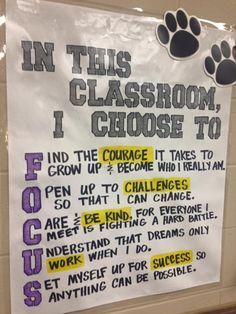 I Choose To... | Middle school classroom, High school classroom, Classroom management Planning School, High School Classroom, Middle School Classroom, Classroom Behavior, School Bulletin Boards, Classroom Rules, New Classroom, Classroom Community, Classroom Setting