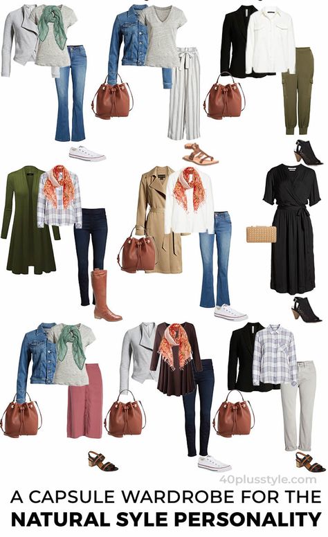 A capsule wardrobe and style guide for the NATURAL style personality Natural Style Personality, Folk Style Clothing, Natural Clothing Style, Capsule Wardrobe Dresses, Look Office, Mode Tips, Capsule Wardrobe Essentials, Bohemian Style Clothing, Natural Clothing