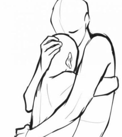 Drawing Ideas Couples, Croquis Couple, Skitse Bog, Hugging Drawing, Easy People Drawings, Couple Drawing, Couple Sketch, Couples Hugging, Drawing Body Poses