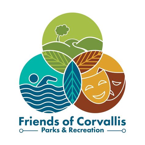 Logo project for a local non-profit, Friends of Corvallis Parks & Recreation. 🌳 They needed a logo that was similar to the Corvallis Parks & Rec logo, using the same font and colors, but also represented the different aspects of Friends of Corvallis. Super happy with how this came out in the end. #graphicdesign #logo #logodesigns #parksandrecreation #nonprofit #corvallis #corvallisparksandrec #logoinspiration #hiking #outdoors #fundraising #community Non Profit Logo, Hiking Logo, Logo Project, Parks N Rec, Badge Logo, Super Happy, Parks And Recreation, In The End, Graphic Design Inspiration