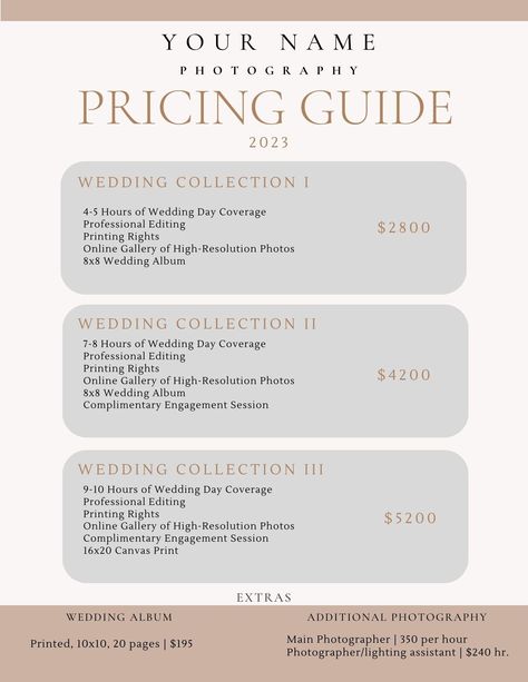 Wedding Package Photography Price List, Wedding Photography Packages Prices, Photoshoot Planning Template, Photography Pricing Guide For Beginners, Wedding Price List, Wedding Photographer Checklist, Wedding Photography Pricing Guide, Rodeo Photography, Shine Photography