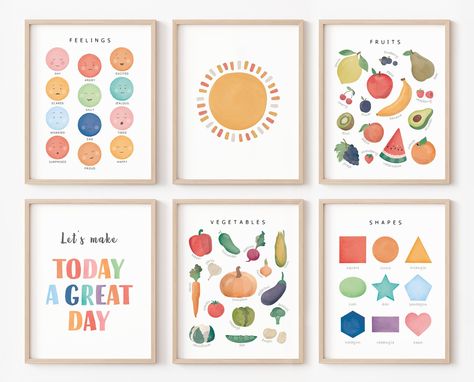 Classroom Decor Bundle, Set Of 30 Educational Posters, Homeschool Prints, Montessori Classroom Decor, Digital Download Toddler Learning Posters, Montessori Posters, Creche Ideas, Make Today A Great Day, Montessori Wall, Montessori Classroom Decor, Toddler Chart, Learning Wall, Math Symbols