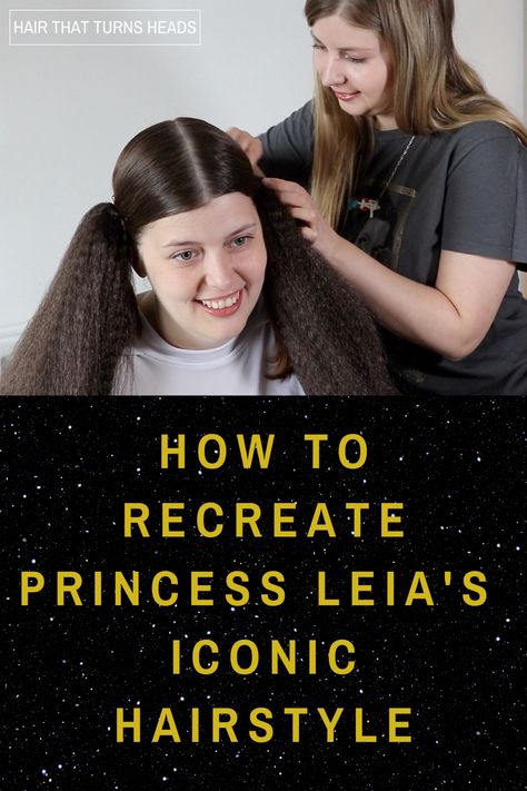 How To Make Princess Leia Buns, Princess Leia Hairstyles, Starwars Hairstyles, Princess Leia Hair Tutorial, Princess Leia Costume Diy, Princess Leia Wig, Leia Hair, Hairstyle Products, Princess Leia Buns