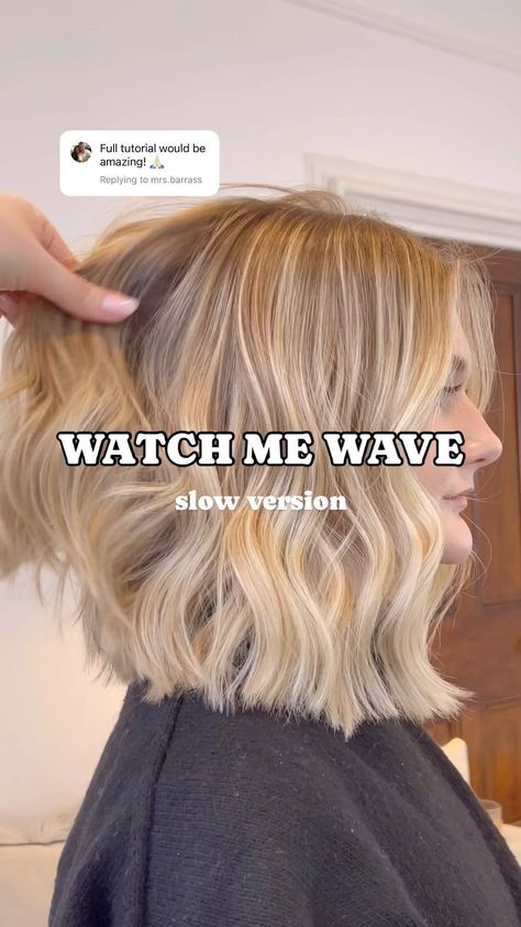 Keep reading to learn how to achieve these waves… And make sure you save this to watch later 💕 For soft waves, especially on shorter… | Instagram How To Get Subtle Waves In Hair, How To Curl Soft Waves, Smooth Curls Soft Waves, Relaxed Waves Hair, How To Create Soft Waves In Hair, How To Wave Short Hair, How To Do Beach Waves, How To Get Beach Waves, Soft Waves Short Hair