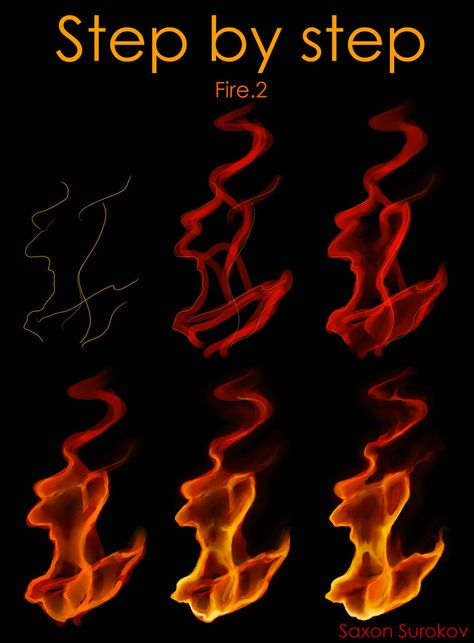 How To Draw Fire Flames Step By Step, Painting Flames Fire Acrylic, How To Draw Flames Step By Step, How To Paint Fire Acrylic, How To Draw Flames, Fire Drawing Tutorial, How To Paint Fire, Fire Drawing Reference, How To Draw Fire