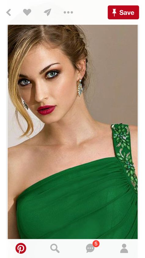 Makeup look for green dress Green Dress Makeup, Bright Green Dress, Neon Green Dresses, Neon Prom Dresses, Bc Wedding, Wedding Guest Makeup, Light Green Dress, Cute Eyeshadow Looks, Emerald Green Dress