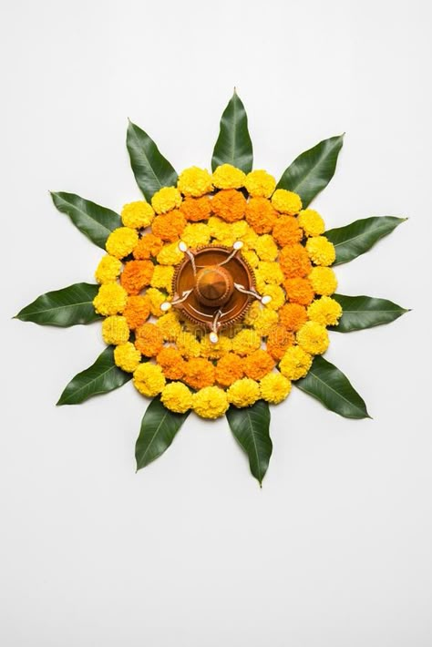 Flower rangoli for Diwali or pongal or onam made using marigold or zendu flowers , #Affiliate, #marigold, #onam, #flowers, #zendu, #rangoli #ad Rangoli Designs With Flowers Petals, Marigold Flower Rangoli, Onam Flowers, Flower Rangoli For Diwali, Rangoli Designs With Flowers, Diwali Decoration Lights, Rangoli For Diwali, Simple Flower Rangoli, Home Flower Decor