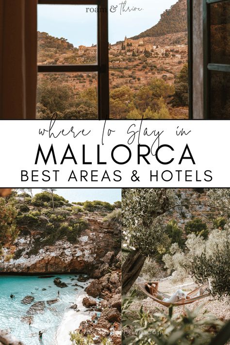 Where to Stay in Mallorca Spain (Best Areas & Hotels) Find the best towns and villages to stay in Mallorca island Spain. Discover the best hotels in Mallorca in each place for the perfect vacation in Mallorca. | mallorca island | balearic islands | mallorca spain | mallorca where to stay | mallorca photography | mallorca spain aesthetic | mallorca aesthetic | where to stay in mallorca spain What To Do In Mallorca Spain, Mallorca Spain Honeymoon, Best Beaches Mallorca, Where To Stay In Mallorca Spain, Mallorca Where To Stay, Mallorca Spain Itinerary, Mallorca Travel Guide, Mallorca Packing List, Mallorca Honeymoon