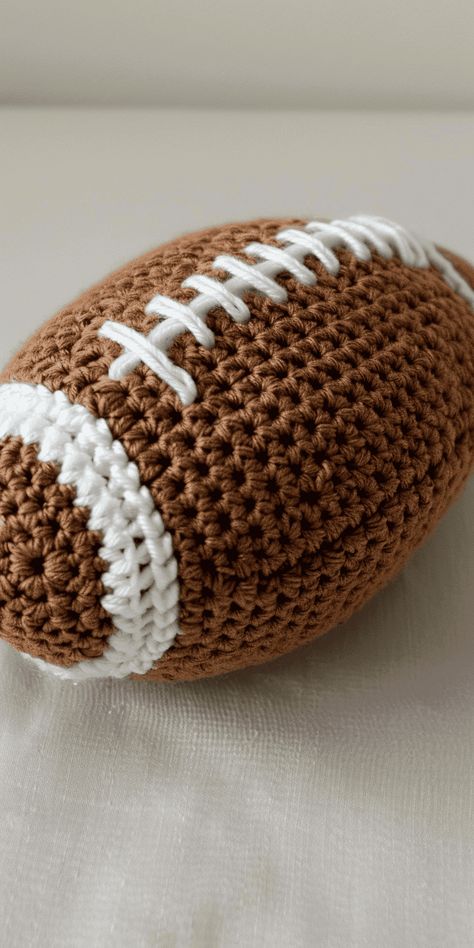 Crochet football helmet