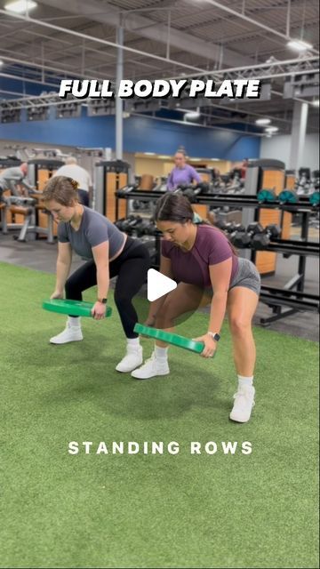 𝐒 𝐀 𝐕 & 𝐑 𝐀 𝐄 on Instagram: "Grab a weight plate & let’s get itttt🔥🙌🏼 . 3 sets x 10-12 reps . . . #savandrae #savandraefit #weightplates #weightplateworkout #gymbesties #synchronizedsynergy #fullbodyworkouts #partnerworkouts #fullbodyexercises #weightplateexercises" Workouts With Weight Plates, Weight Plate Exercises, Weight Plate Workout, Plate Workout, Plate Exercises, Standing Row, Daily Workout Plan, Circuit Workout, Weights Workout