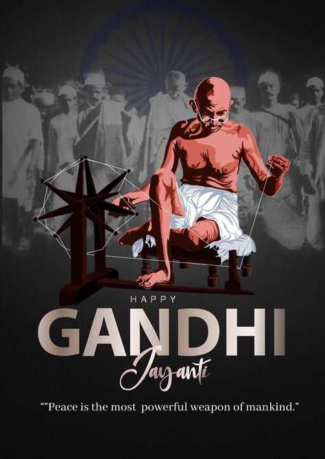 Gandhi Jayanti Poster, Gandhi Jayanti, Happy Independence Day, Post Design, Social Media Post, Independence Day