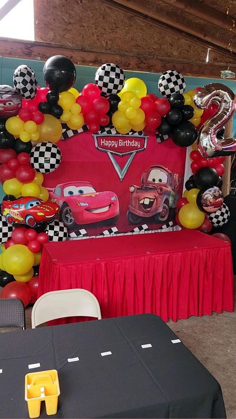 Cars Theme Birthday Party Decorations, 2022 Cars, Pixar Cars Birthday, Cars Birthday Party Decorations, Cars Birthday Party, Cars Birthday Cake, Disney Cars Party, Disney Cars Birthday, Cars Birthday Party Disney