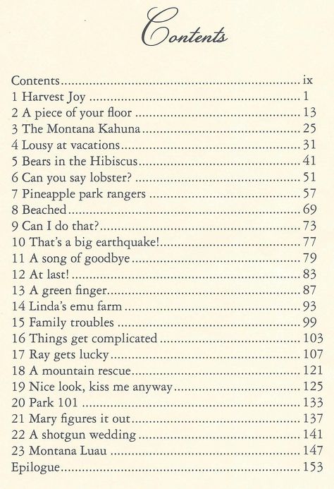 The Contents page (chapter titles). A starting-over romance/humor novel. Paperback & Kindle. Romance Novel Title Ideas, Book Title Ideas Dark, Chapter Title Ideas Romance, Story Title Ideas Romance, Romance Book Title Ideas, Book Names Ideas Title, Book Chapter Title Ideas, Novel Title Ideas, Chapter Title Ideas