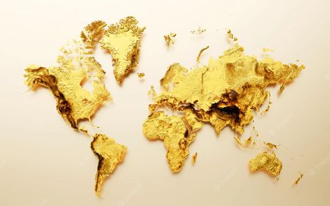 Premium Photo | 3d golden shiny world map golden metal hypsometric map soft gold blurry background 3d illustration Gold World Map, Blurry Background, Golden Background, Background 3d, 3d Illustration, Vector Photo, Premium Photo, World Map, Map