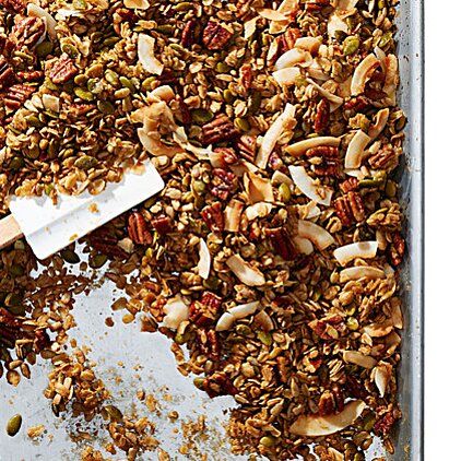 Coconut Granola Recipe, Breakfast Routine, Granola Recipe, Pumpkin Pecan, Granola Recipes, Homemade Granola, Toasted Coconut, Early Bird, Vegan Breakfast