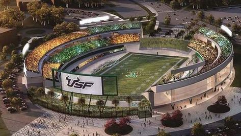 Stadium Plan, Usf Football, Usf Bulls, Lucas Oil Stadium, Colleges In Florida, Construction Firm, University Of South Florida, Study Pictures, Football Stadium