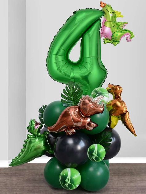 Free Returns ✓ Free Shipping On Orders $49+ ✓. 24pcs Dinosaur Birthday Decoration Balloon- Decorations at SHEIN. Jungle Dinosaur, Balloon Birthday Themes, Festa Jurassic Park, Dinosaur Birthday Decorations, Dinosaur Birthday Theme, Jungle Party Decorations, Dinosaur Party Decorations, Dinosaur Birthday Party Decorations, Fest Temaer