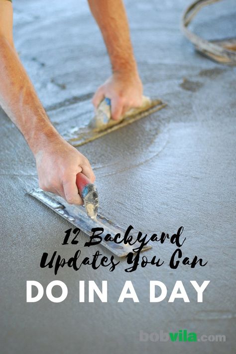 12 backyard updates you can do in a day Easy Backyard Updates, Unattached Patio Ideas, Easy Backyard Upgrades, Backyard Redo On A Budget, Diy Backyard Entertaining Area, Simple Landscape Ideas Front Yard Budget Small Gardens, Simple Backyard Landscape, Diy Patio Ideas On A Budget How To Build, Diy Backyard Pavers