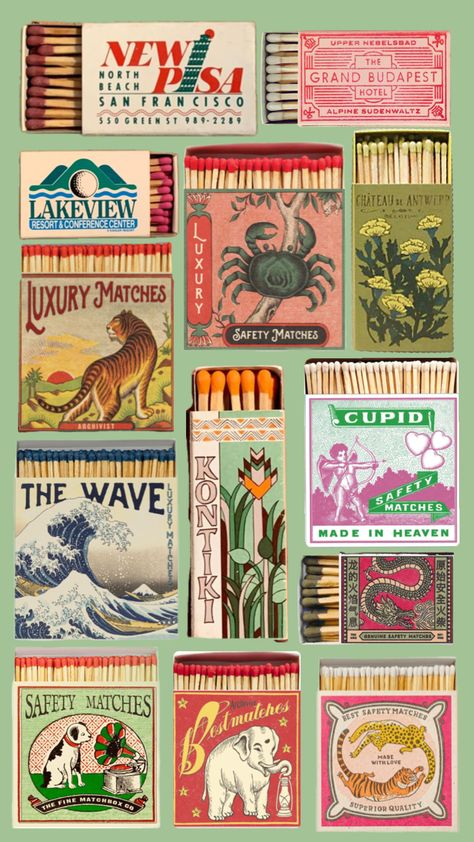 #matchbox #matches #wallpaper Box Of Matches Drawing, Old Match Boxes, Vintage Matchbook Art, Matchbox Aesthetic, Matchbox Painting, Matches Wallpaper, Match Book Art, Match Packaging, Matchbox Diy