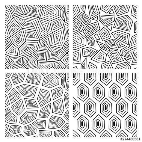 Turtle Shell Pattern, Voronoi Diagram, Turtle Shells, Zen Doodle Patterns, Abstract Coloring Pages, Deco Pattern, Turtle Shell, Art Deco Pattern, Shell Pattern