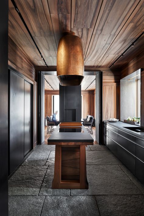 See Liaigre’s Most Unforgettable Homes Around the World - Galerie Commune Design, Oven Hood, Christian Liaigre, Paris Home, Granite Flooring, St Moritz, Amazing Spaces, Cow Bell, Japanese House