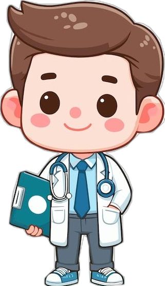 Doctor Graphic Design, Doctor Drawing Cartoon, Doctor Pic, Chibi Doctor, Doctor Cartoon, Doctor Drawing, Student Cartoon, Africa Art, Book App