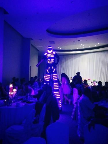 LED Robot Show Perfect for your big #Event #Wedding #SweetSixteen Robot Quince, Pink Quince Theme, Charro Theme, Led Robot, Quince Decor, Black Quince, Green Quince, Pink Quince, Big Robots