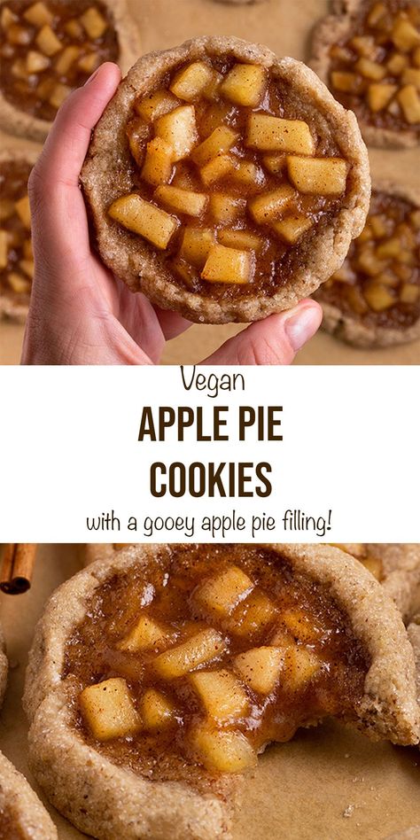 Apple Pie Dairy Free, Apple Pie Filling Recipes Healthy, Fried Apple Dessert Recipes, Cookie Recipes Dairy Free, Halloween Apple Dessert Ideas, Thanksgiving Gf Desserts, Easy Vegan Breakfast Ideas Healthy, Easy Vegan Holiday Desserts, Unique Pastry Recipes