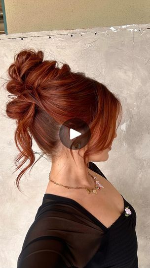 Facebook Red Hair Updo, Server Hair, Updo Videos, Hairby Chrissy, Weddinghair Updo, Special Event Hair, Up Hairdos, Red Hair Inspo, Formal Hair