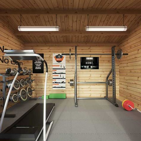 What to Consider When Turning A Log Cabin into a Home Gym – Jack's Garden Store Blog She Shed Gym, Shed Gym Ideas, Cabin Gym, Shed Gym, Gym Shed, Garden Log Cabins, Home Gym Set, Old Bookcase, Home Essence