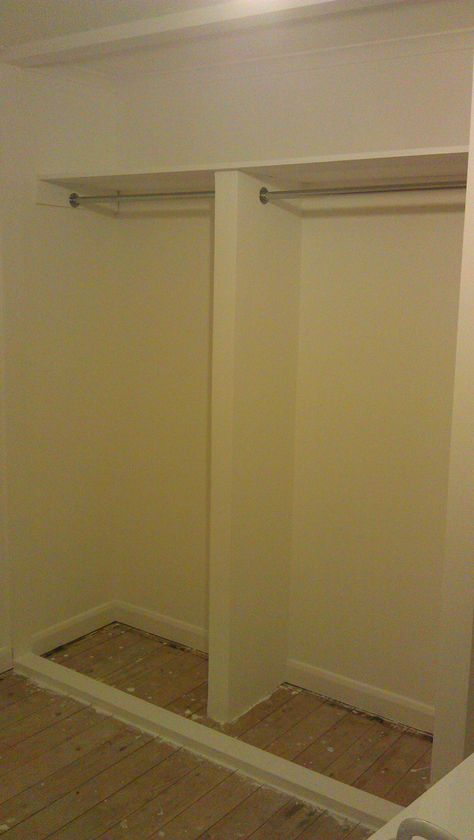 Diy Armoire Closet, Diy Built In Wardrobes, Building A Closet, Armoire Closet, Cupboard Ideas, Airing Cupboard, Fitted Wardrobe, Closet Diy, Hallway Cabinet