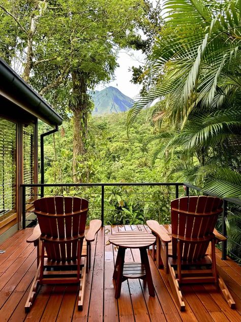 A Detailed, Honest Review of Amor Arenal (Costa Rica Luxury Resort) | The boutique luxury Amor Arenal resort is tucked into the rainforest of La Fortuna, Costa Rica, with great views of the Arenal Volcano. Here's my detailed review of this beautiful small intimate resort, including the balconies, rooms, service, pools, food, and more! Where to stay in Arenal or La Fortuna, best Costa Rica hotels, rainforest hotels. #luxuryhotel #luxuryresort #costarica #arenal #lafortuna Costa Rica Cottage, Costa Rica Jungle House, Costa Rica Airbnb, Costa Rica House, Costa Rica Living, Costa Rica Volcano, Costa Rica Hotels, Costa Rica Retreat, Cost Rica